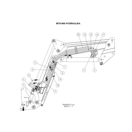 Części do Ładowacza czołowego Metal-Technik MTS-900